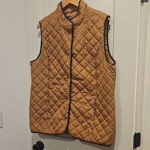Jessica London Quilted Gold/Mustard Vest - 18W